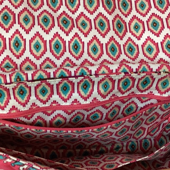 Vera Bradley "Call Me Coral" Knot Just A Clutch Shoulder Bag. - Picture 12 of 13